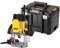 Dewalt 2.300 Watt Oberfräse DWE627KT (Leerlaufdrehzahl 9.000-22.000 min-1, Fräskorbhub 80 mm, max. Fräs-ø 50 mm, mit Sanftanlauf & Parallelanschlag, inkl. Zubehör, Absaug-Adapter & T STAK Box VI)