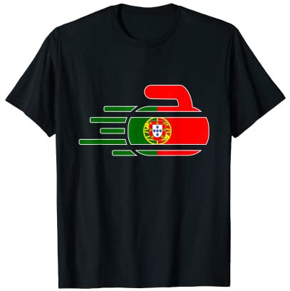 Portugal Curling Fans Trikot Portugal Curling Fans Wintersport T-Shirt