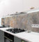 MyMaxxi Küchenrückwand Folie selbstklebend matt - einfache Montage ohne Bohren 0,4mm stark Versteift - Motiv Beton grau 60cm hoch - Spritzschutz Küche Klebefolie - Mauer Marmor Zement 60 x 60cm