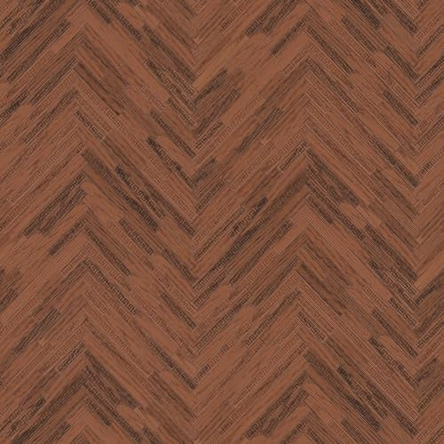 Natur Tapete Profhome 370513-GU Vliestapete leicht strukturiert in Holzoptik matt braun kupfer 7,035 m2