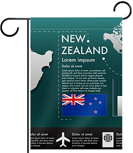 Personalisierte Gartenflagge, doppelseitig, für den Außenbereich, kleine Hofflagge für Dekorationen, Outdoor-Schilder, Dekoration, Zeeland-Infografik