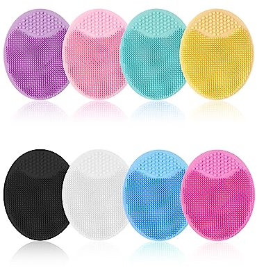 Gesichtsschrubber, 8 Stück, Silikon-Gesichtsschrubber für Frauen, Gesichtsreinigungsbürste, Mitesser, Akne, Poren-Pad für Tiefenreinigung, Hautpflege