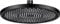 Regenduschkopf Duschkopf Regendusche Watersaving YUANNY 10 Zoll Wasserspar Universal-Kopfbrause mit Anti-Kalk-Düsen Brausekopf, Runder Duschkopf Ø 26 cm，Stable ABS Schwarz