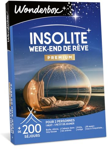 WONDERBOX - Insolite - Week-End De Rêve - Coffret Cadeau - Idée Cadeau Séjours