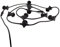 XANLITE Guirlande LED 10M extensible, 10 douilles, compatible ampoules E27 (non incluses), Noire