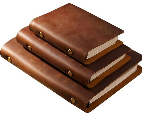 KISSKI·H Olvido Personalisiertes Leder-Notizbuch, A5/A6/A7, nachfüllbar, gravierte Geschenke für Damen/Herren, personalisiertes Reise-Notizbuch, Geschenk für Schriftsteller/Geschäft, personalisierbar