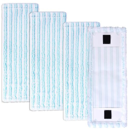 4PCS Housses de Rechange pour Balai Leifheit Clean Twist M Ergo 2.0 pour Tous Les Sols, Absorption Efficace de l'eau Forte Décontamination