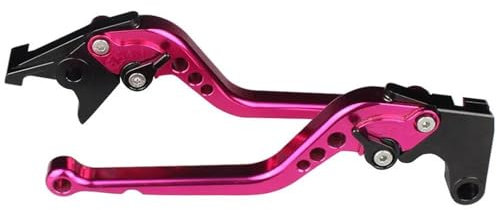 PooBa Motorrad Bremshebel Hebel Für Yamaha WR125X/R 2010-2016 WR 125X/R CNC Kurze Lange Motorrad Griff Grip Griffe Zubehör Bremskupplungshebel Lenker (Color : Long Pink), qinghang118