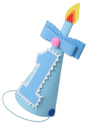 ifundom Geburtstagshut Für Jungen Und Mädchen Zahl 1 Kawaii-kronkorken Foto-requisite Und Einzigartiges Design Für Geburtstagsfeiern Zufällige Farbe