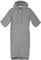 TOM TAILOR Surf Poncho für Damen und Herren, L-XL, 100% Baumwolle/ Frottier, Badeponcho mit Kapuze, Bauchtasche und Logostickerei, Grau (Moody Grey)