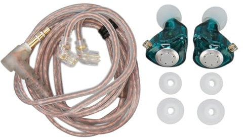 Auriculares con Cable, Diseño Ergonómico KZ EDX Pro Sonido sin Pérdidas Estándar Unidad de Controlador de 10 Mm Auriculares con Cable Profesionales para Rendimiento para Viajes