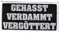 Gehasst, Verdammt, Vergöttert Aufnäher/Patch zum annähen, aufnähen | passend für Böhse Onkelz Musik-Fanbekleidung