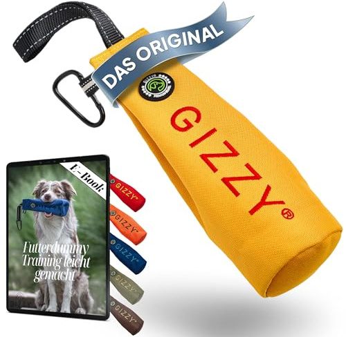 GIZZY® DAS ORIGINAL I Futterdummy Hunde I Robuster Hunde Futterbeutel für alle Rassen I Dummy Hundetraining mit Leckerlies - Die Erziehungshilfe für Hunde I Futterbeutel Hundetraining - Hunde Zubehör