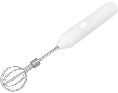Electric Hand Mixer Whisk, Electric Immersion Hand Blender Kitchen Aid Hand Mixer for Egg Milk Frother Handheld for Coffee (White)