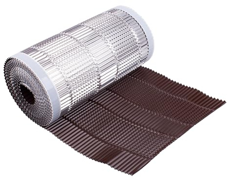 Decket Gratrolle Vental Respiro 400/15 für Dach, Braun | dampfdurchlässig & UV-beständig; Firstband zur Abdichtung und Belüftung von First und Dachecken; Firstrolle aus Aluminium