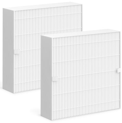 XBWW 2 Packs Replacement Filter Compatible with Blueair Blue Pure Fan Air Cleaner Purifier, H13 True HEPA Filter
