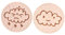Sunicon 2 Pcs Round Wooden Bottle Openers, Magnetic Beer Bottle Opener with Wood Handle with Engraved Patterns Kitchen Accessories (Clouds Smiling + Clouds Thundering)