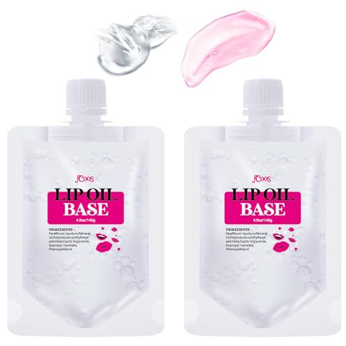 Vezerd Lipgloss öl, 2 Stück Feuchte Klare Lipgloss Base Lip gloss Basis, Feuchtigkeitsspendend Lipgloss-Basisöl Basisgel Base Kosmetik, Glänzend, Non-Stick für Lippenstift DIY Lippenbalsame