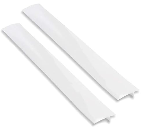 Cfcyhla Silicone Slot Cover for Stove and Countertop 2 Pieces 63.5cm, Silicone Gap Filler for Kitchen Plates, Strips Filling Gaps Between Oven and Cookers, Resistant