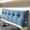 ZHUIYUAN 55cm Hoches Dickes Rückenkissen Lang Keilkissen Rückenlehne Kissen Großes Wandkissen Lesekissen Nackenstüzkissen Lendenkissen für Bett Kopfteil Gepolstert mit Waschbar Bezug(Blue,150cm)