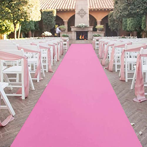 Tapis de couloir rose pour cérémonie de mariage et entrée de fête d'anniversaire, épaisseur, accessoire de porte de scène VIP