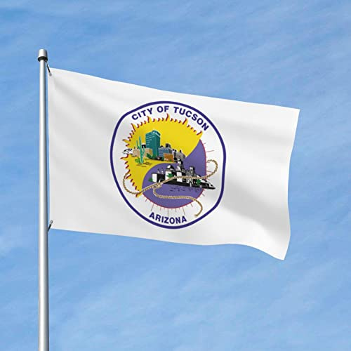 Garten Flaggen Tucson, Arizona Balkonflagge Weatherproof Feiertage Flags Uv-Beständig Personality Flag Für Party Parade Drinnen 90X152CM