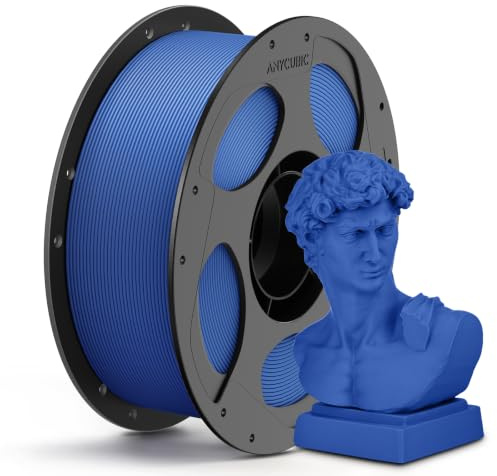 ANYCUBIC Matte PLA Filament 1,75mm, Feine Oberfläche, Matte Blau 1KG | Minimalen Schichtlinien, Elegant und Lebendig 3D Druckmaterialien, Matte Textur Für die meisten 3D-Drucker