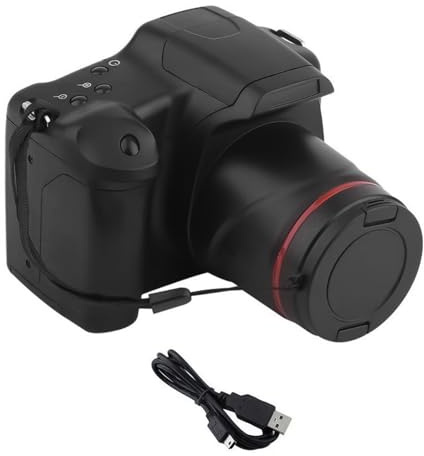 Appareil photo reflex numérique professionnel avec objectif 16x haute résolution et fonction anti-secousses pour photographie nette