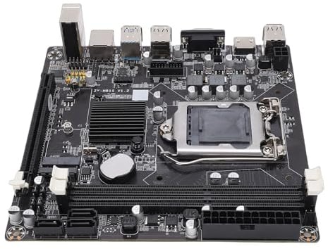 Yunseity Scheda Madre H81 per Scheda Madre da Gioco LGA1150 Mini ITX, Supporta CPU Core I3 I5 I7 E3 V3, RAM DDR3 1600 MHz a Doppio Canale con Slot M.2 NVMe 6 Gb/s