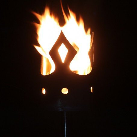 Krone Motiv 2 Fackel - Set mit Stiel und Brennmitteln