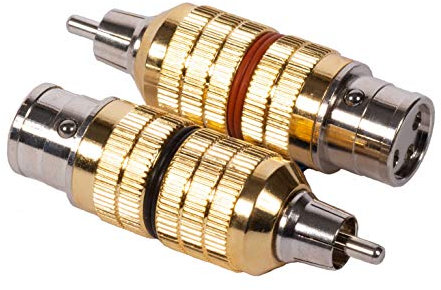 CARDAS Clear XLR auf Stecker RCA Adapter (CGA FXLR-MRCA) – 2 Stück (1 Paar)
