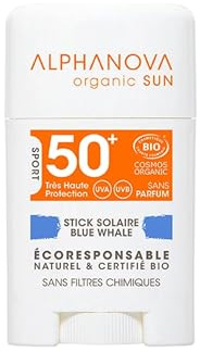 Sonnenschutz Stick Gesichts, Tatoo, Kinder, Wassersport Bio Sonnencreme lichtschuttfaktor 50 + Naturkosmetik Vegan, ohne mikroplastic, riffsicher (Himmelblau)