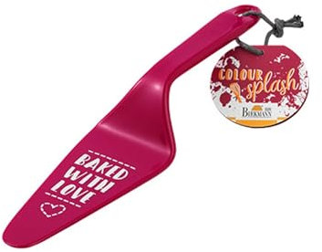 Birkmann, Colour Kitchen, Tortenheber mit Spruch, aus hochwertigem Kunststoff, lebensmittelecht, formstabil, spülmaschinengeeignet, granita, 26 x 6 cm, 429758