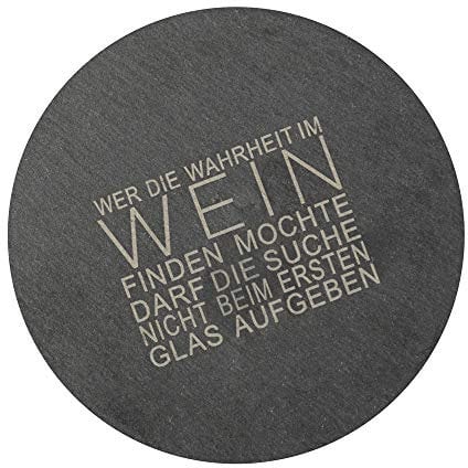 Räder Schieferuntersetzer Wer die Wahrheit 2er Set