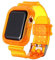 VeveXiao Correa impermeable transparente con resistente carcasa protectora compatible con Apple Watch de 38 mm y 40 mm para iWatch Series 5/4/3/2/1 (amarillo oscuro, 38/40 mm)