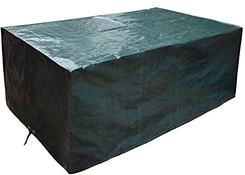 PATIO PLUS Outdoor Furniture Set Cover, Waterproof ,Windproof, Anti-UV, Rectangular,garden table Covers for Patio Table and Chairs Set - Extra Large 250x200x90cm Green