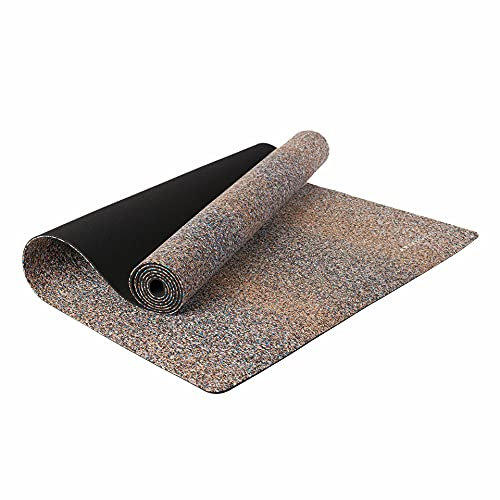 ARTZT vitality Yoga Matte Cork | Nachhaltige Fitnessmatte aus Kork und recyceltem Material | rutschfest und breit für Yoga und mehr | Yogamatte nachhaltig Made in Portugal Mehrfarbig, 183 x 65 cm