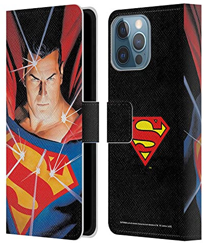 Head Case Designs Licenza Ufficiale Superman DC Comics Alex Ross Mythology Copertine Libri Comici Famosi Custodia Cover in Pelle a Portagoglio Compatibile con Apple iPhone 13 PRO Max