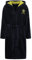 Carlo Colucci Bademantel mit Kapuze Navy/Gelb S