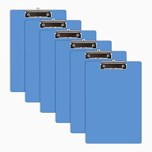 Klemmbrett, A4 Schreibplatte, für technisches Zeichnen, Malen, Aufbewahren von Dokumenten, 6 Stück