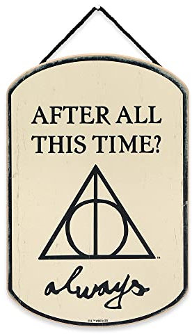 Harry Potter Wanddeko aus Holz zum Aufhängen, mit Heiligtümer des Todes Symbol – Vintage-Hary-Potter-Schild