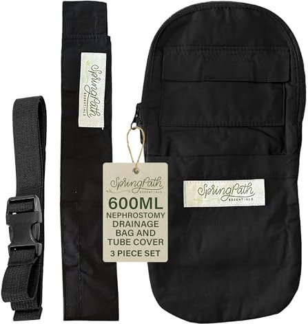 Copertura per tubo di nefrostomia e sacca di drenaggio (nero)