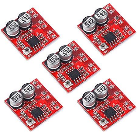 Hailege 5pcs LM386 Microphone AMP Amplifier Mini Electret Microphone Amplifier Board DC4V-12V