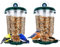 Window Bird Feeder 2 Pack, Bird House for Outside, Window Bird Feeder with Strong Suction Cups and Removable Seed Box. Outdoors Birdfeeder for Wild Birds, Cardinal, Bluebird