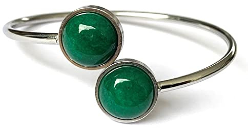 ASTER ALHELÍ - Armband Damen Edelstahl und Natürliche Steine - Armband Mädchen Heilung Halbedelstein - Schutz Charme - Perfekt zum Verschenken
