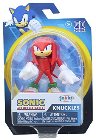 Sonic The Hedgehog Action Figure 2.5 Inch Knuckles Collectible Toy,Red