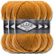 Alize 5 x 100g Superlana Maxi Türkische Premium Wolle Baumwolle und Acryl Uni Handstrickgarne | Yarn | Garn | Strickgarn Einfarbig Baby zum Häkeln Stricken Kleidung Schals (Saffron | 2)