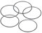 PATIKIL Joint Torique en Caoutchouc Nitrile 95mm OD 90mm ID 2,65mm Largeur, 5 Joints Etanchéité Métriques pour Robinet Plomberie Réparation Automobile, Noir