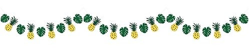 Toyvian 3St Pineapple Banner Hawaii-Banner Dekorationszubehör für Strandpartys Hawaii Flagge ziehen Ananas das Banner schmücken dekorative Gegenstände Ziehen Sie die Flagge