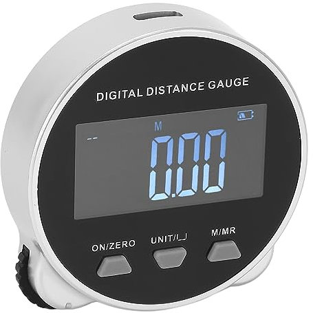 Uadme Misuratore di Distanza Digitale, Ruote di Misurazione Ricaricabile, Strumento di Misura Digitale Portatile Telemetro con Schermo LCD, 0-199,999 Metri / 0-656,2 Piedi